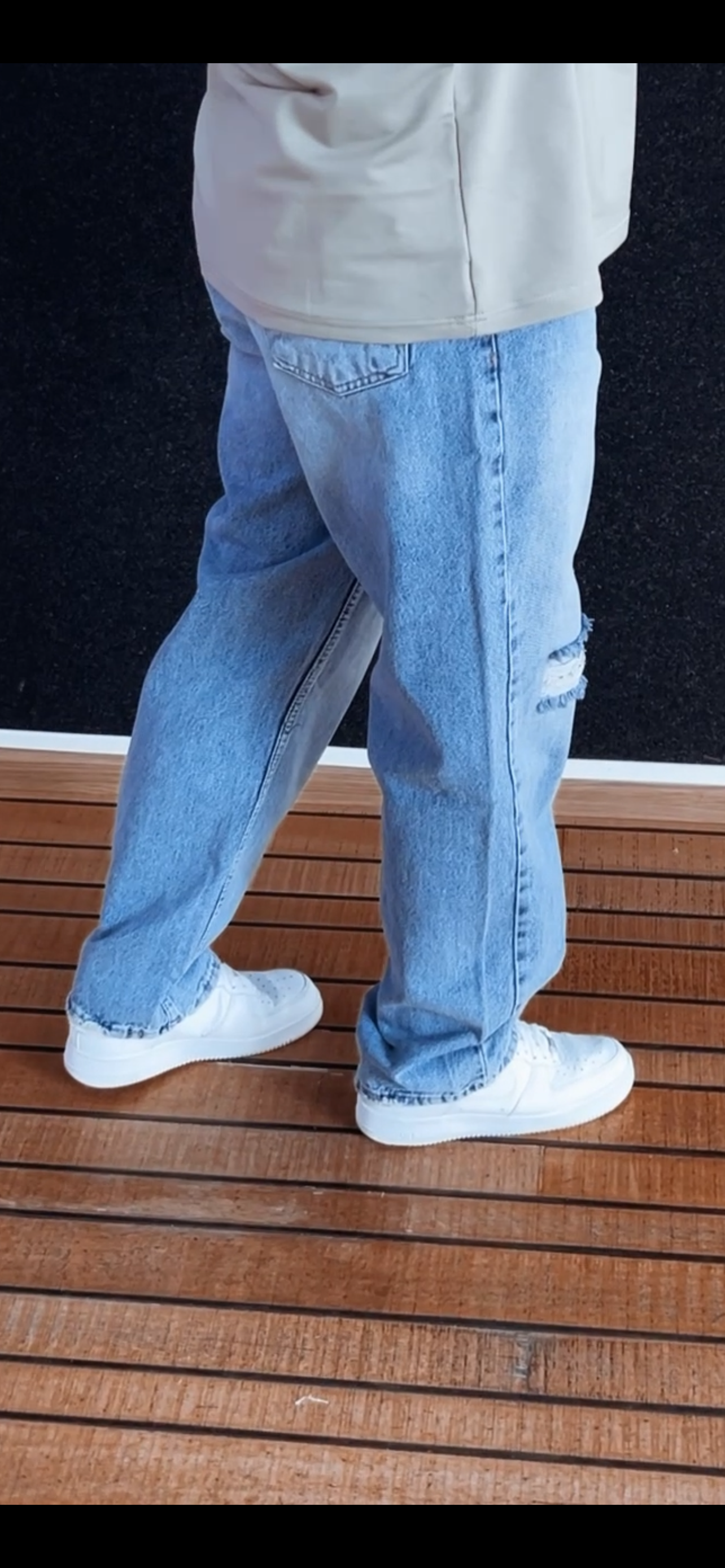 Jeans Blau USED Look