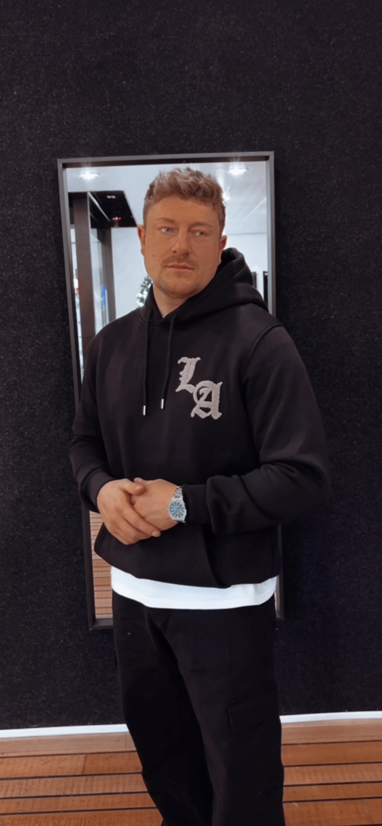 Hoodie LA Schwarz