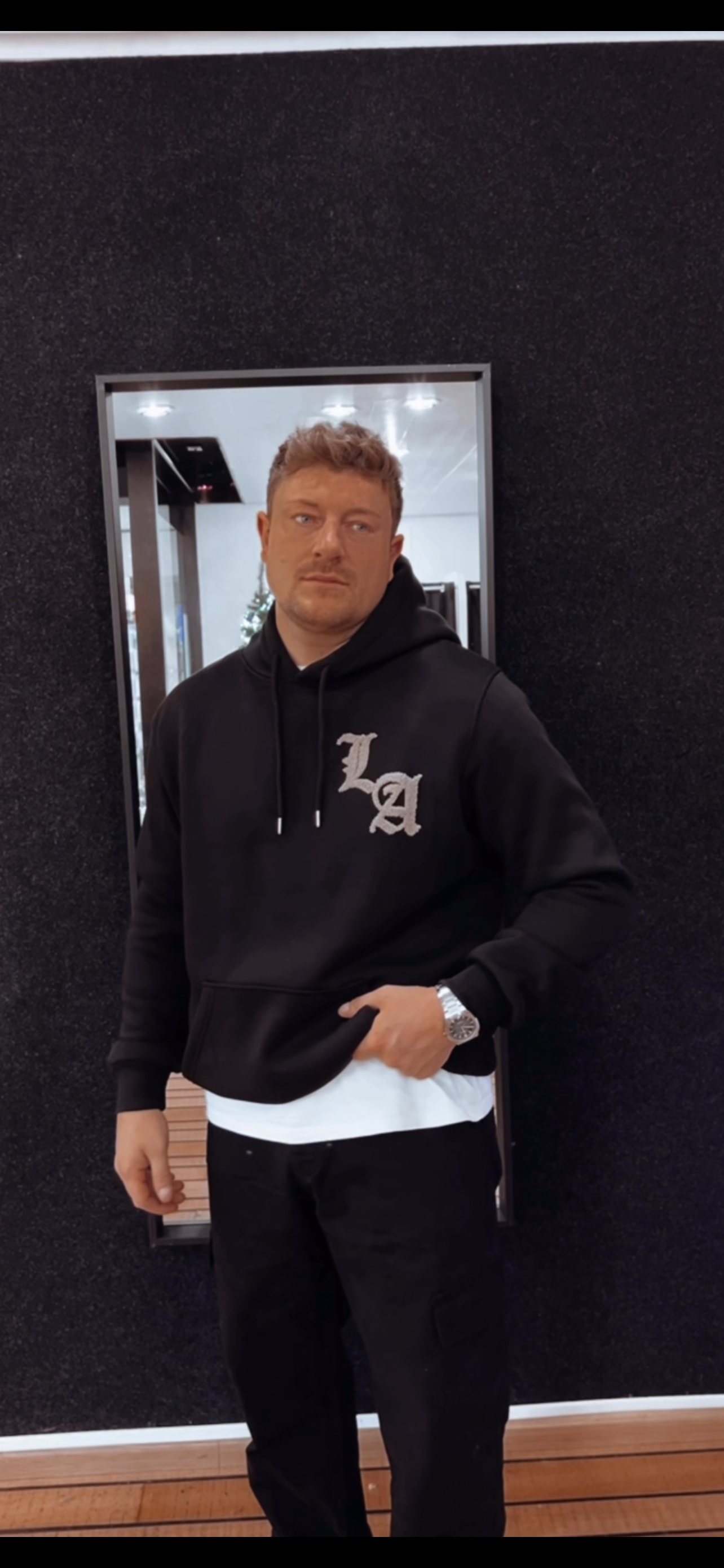 Hoodie LA Schwarz