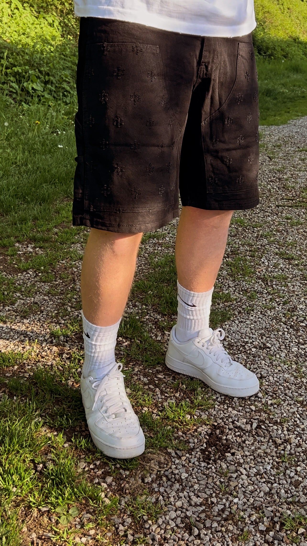 Shorts Jeans Schwarz