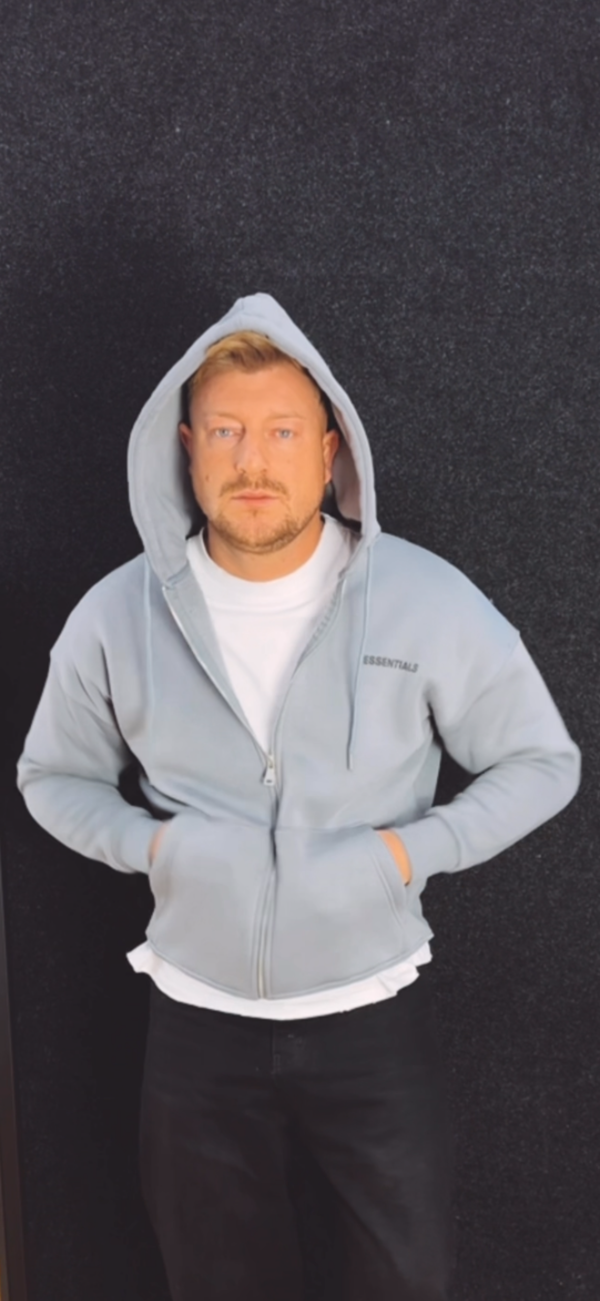 Zip Hoodie Essentials Grau