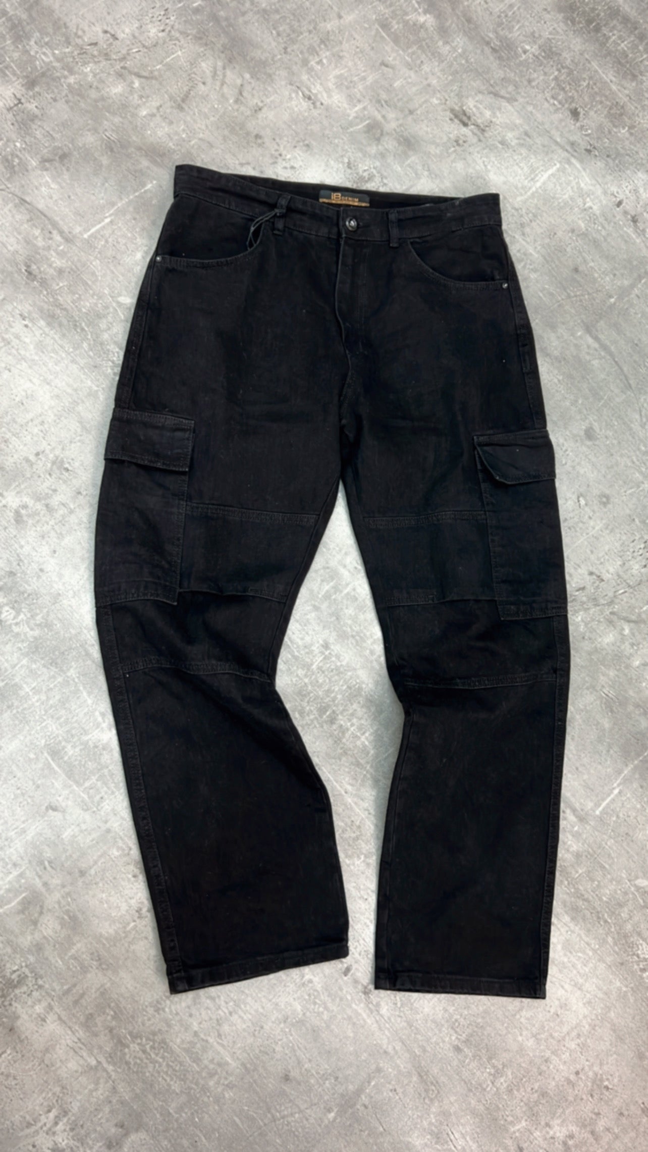 Cargo Jeans in Schwarz