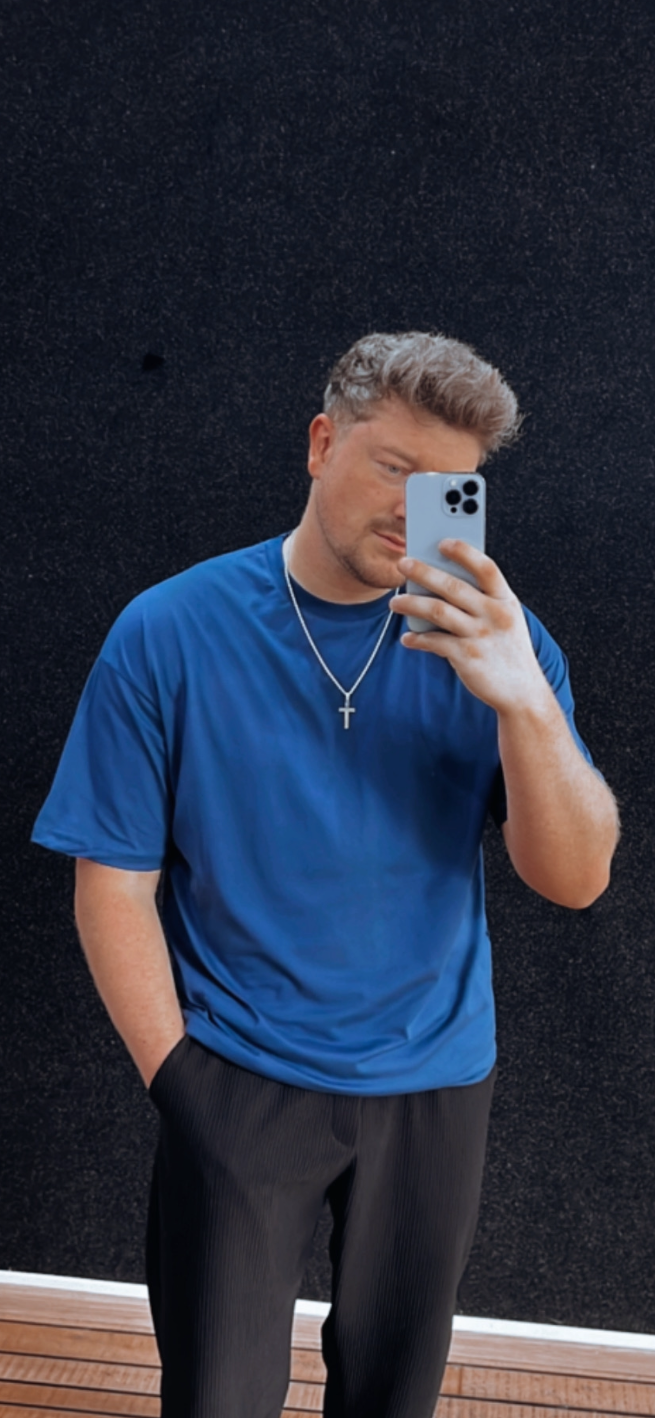 Shirt Blau Osize