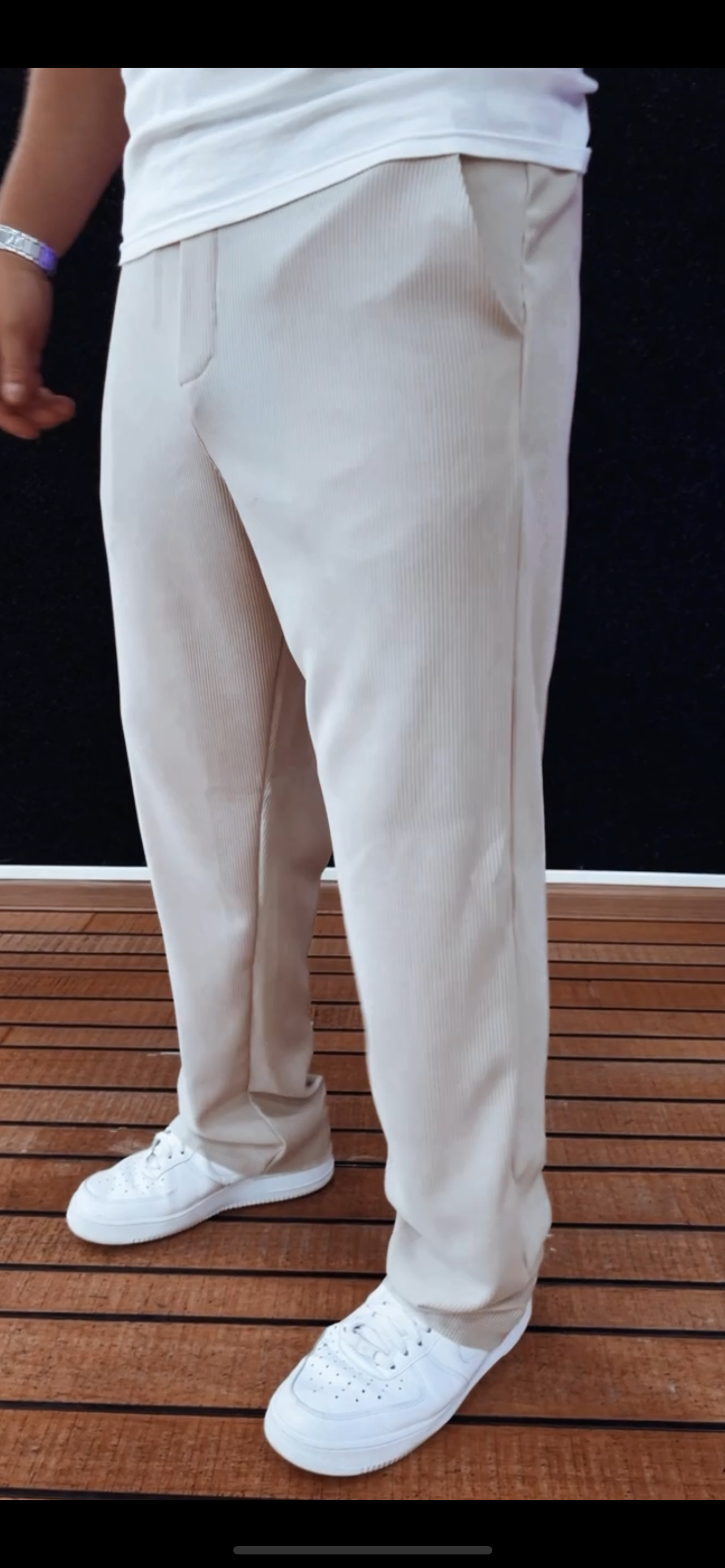 Plissee Jogger/ Pants Beige