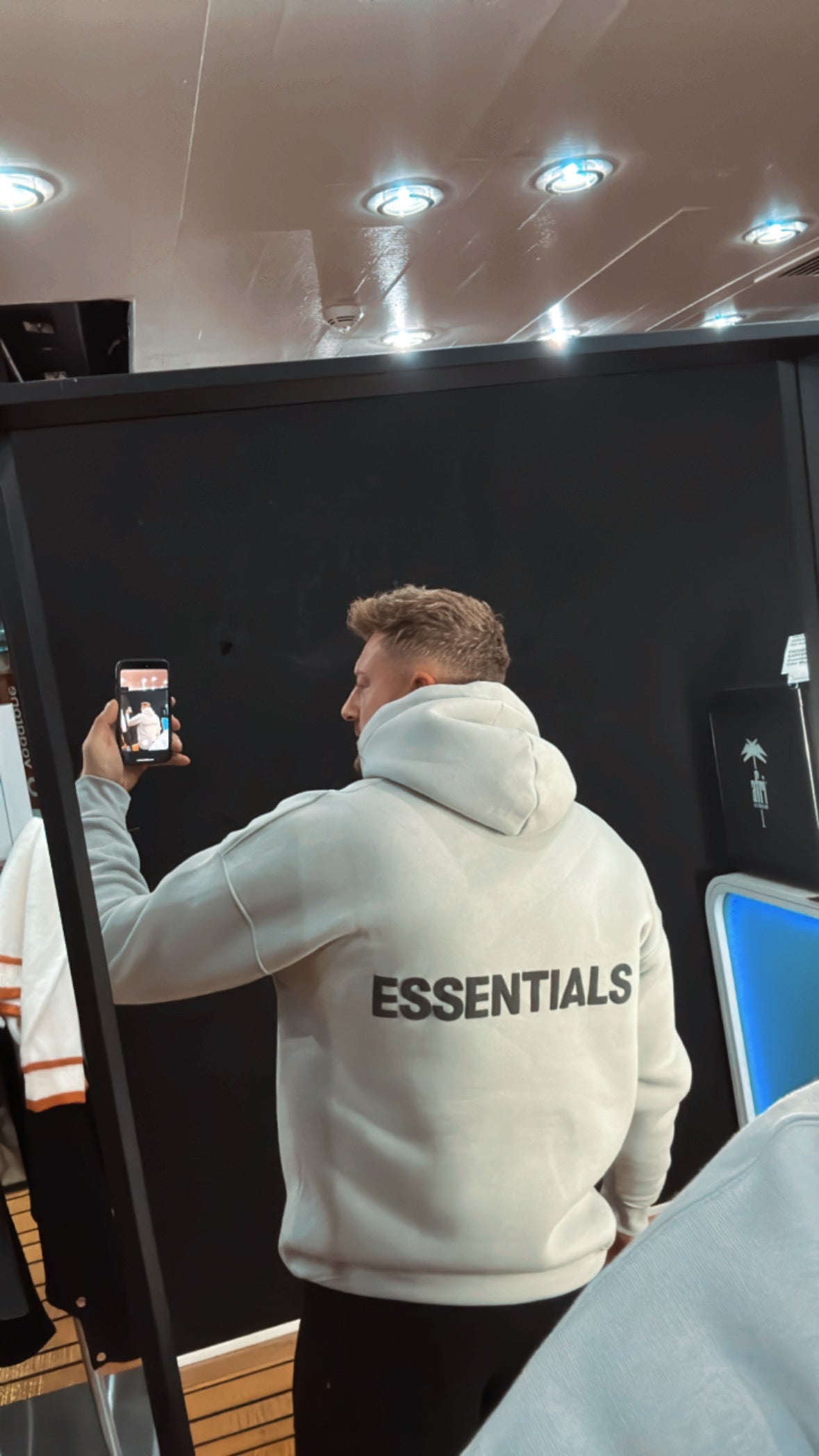 Hoodie Essentials Icegrau