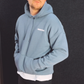 Hoodie Essentials Blau/ Grau