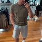 Shirt Olive mit Bund