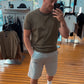 Shirt Olive mit Bund