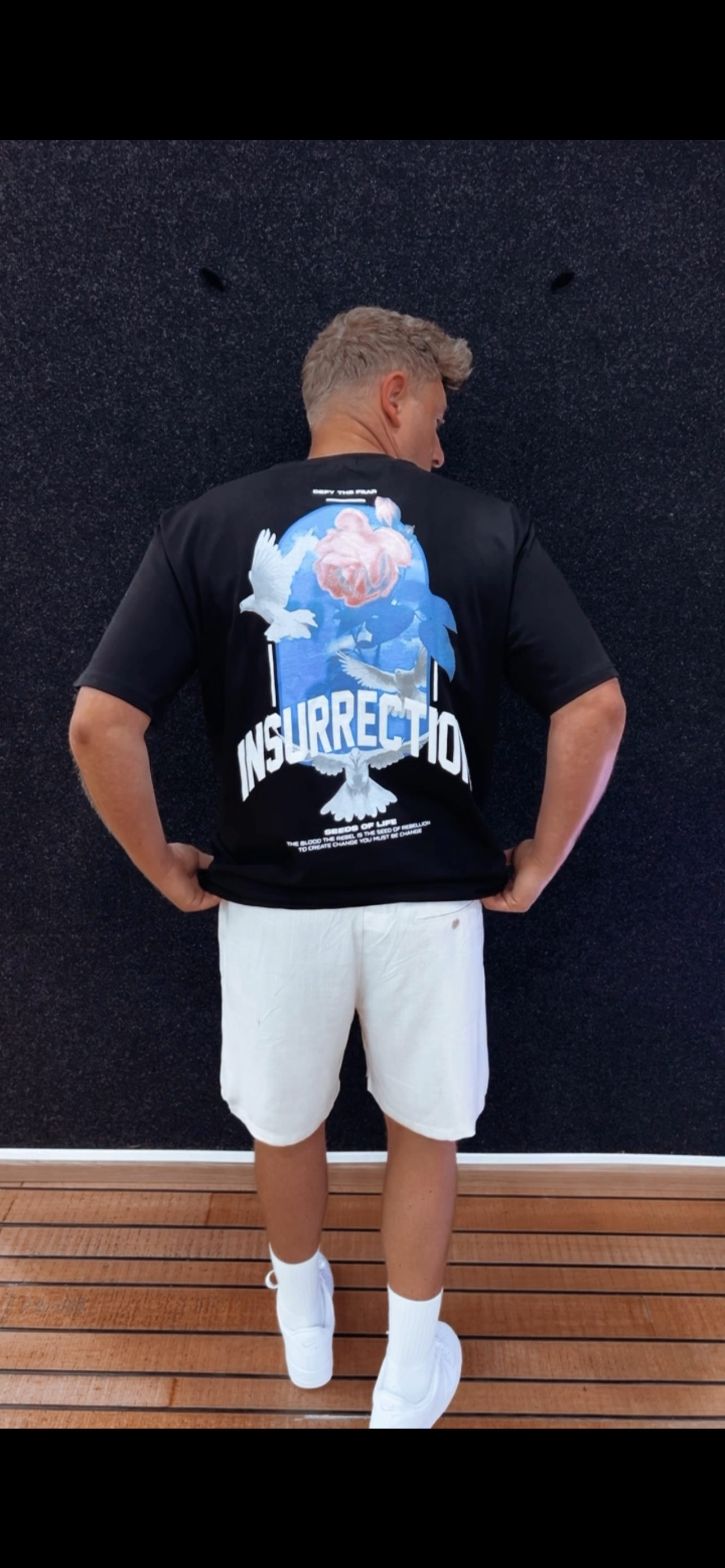 Shirt Rose Schwarz