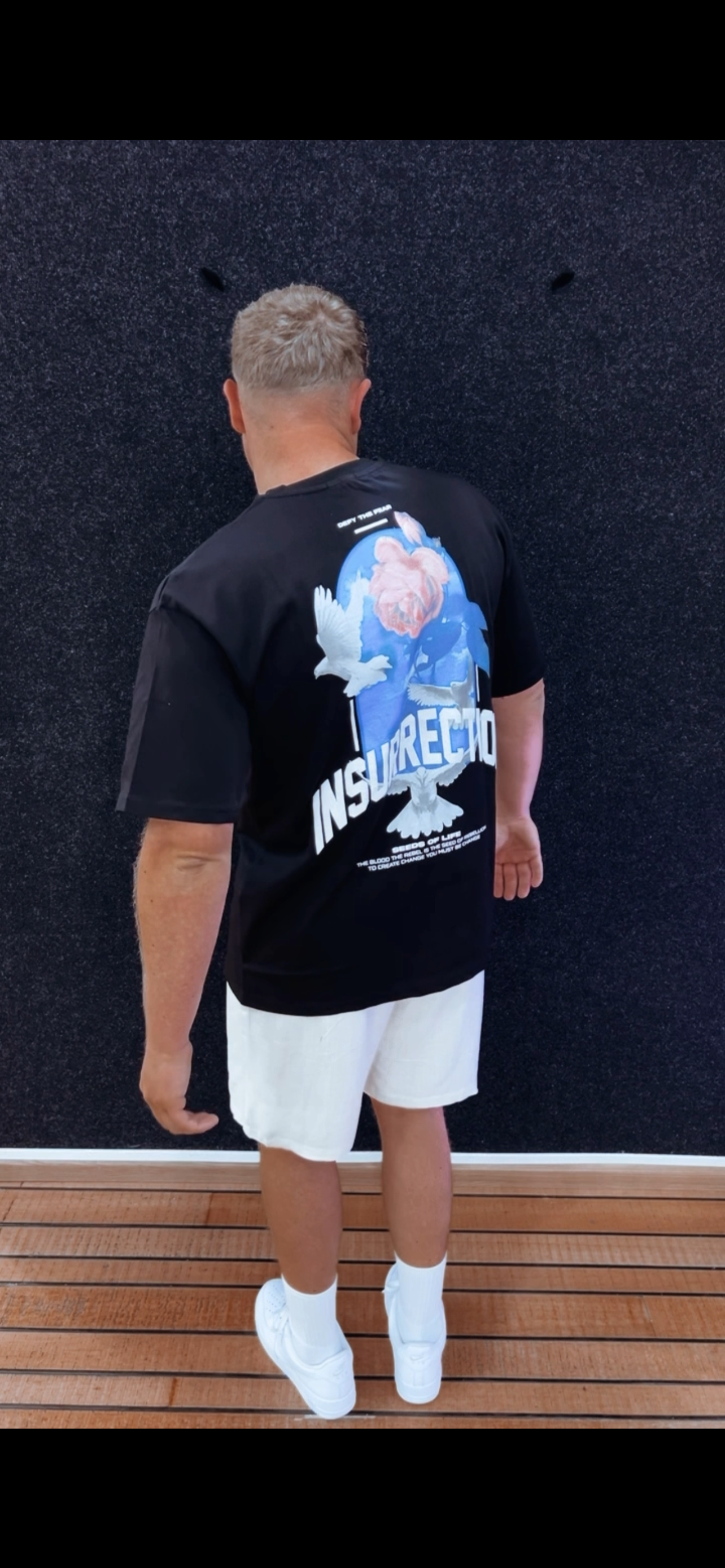 Shirt Rose Schwarz