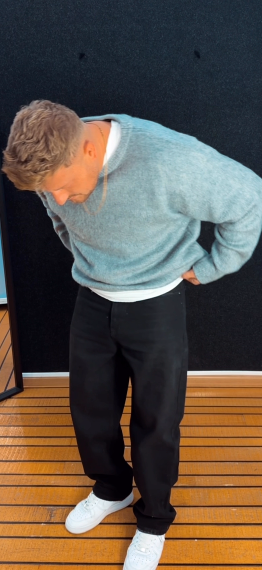 Jeans Schwarz Baggy Fit