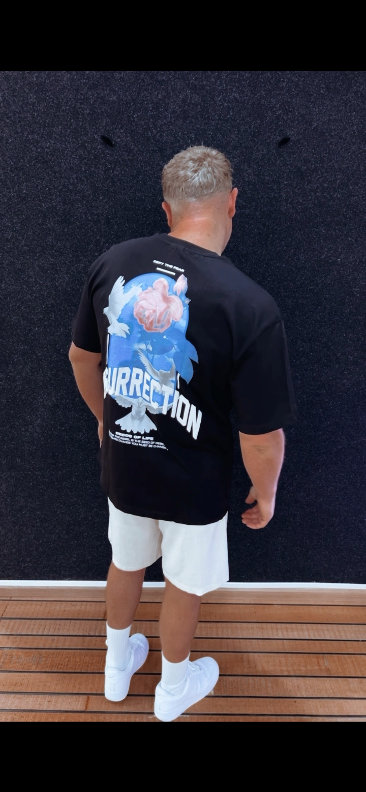 Shirt Rose Schwarz