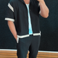 Pants Schwarz Beige