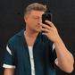 Hemd Blau Beige