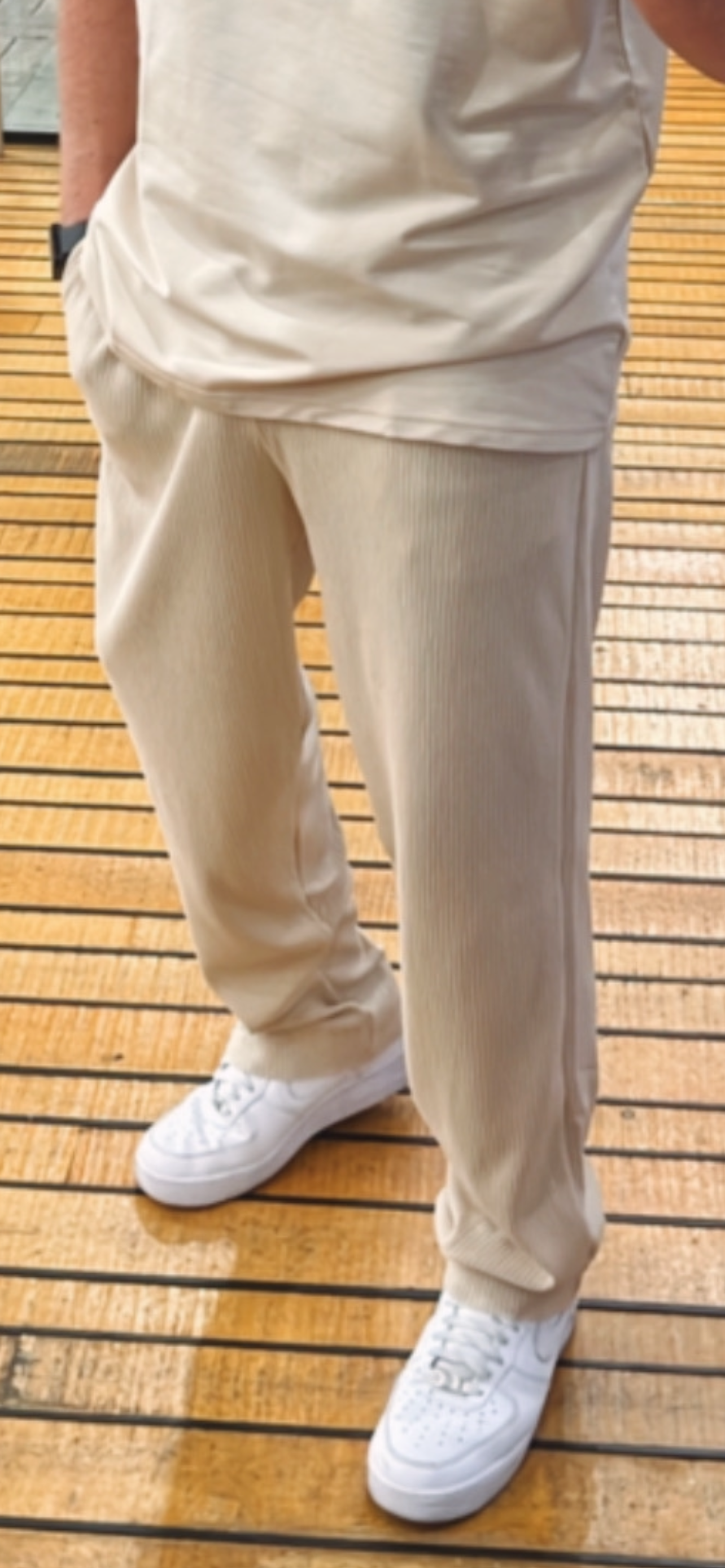 Plissee Pants Beige
