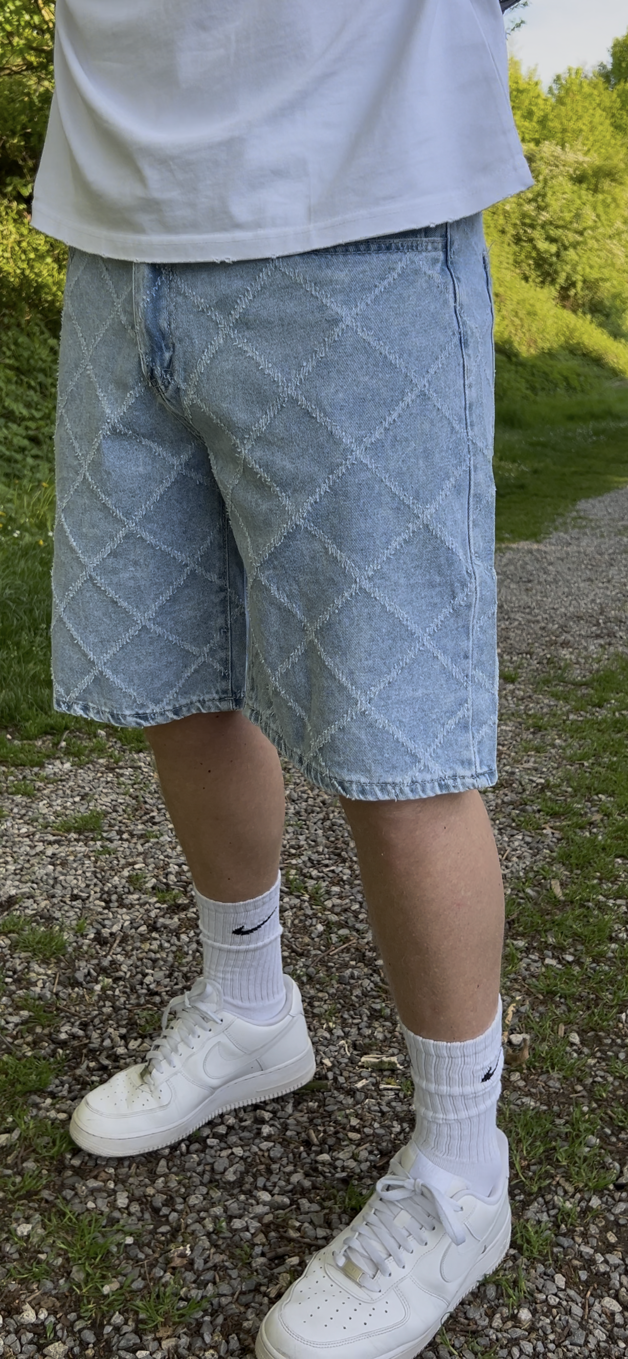 Shorts Jeans Blau