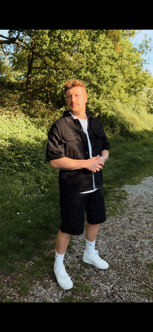 Jeans Hemd Schwarz