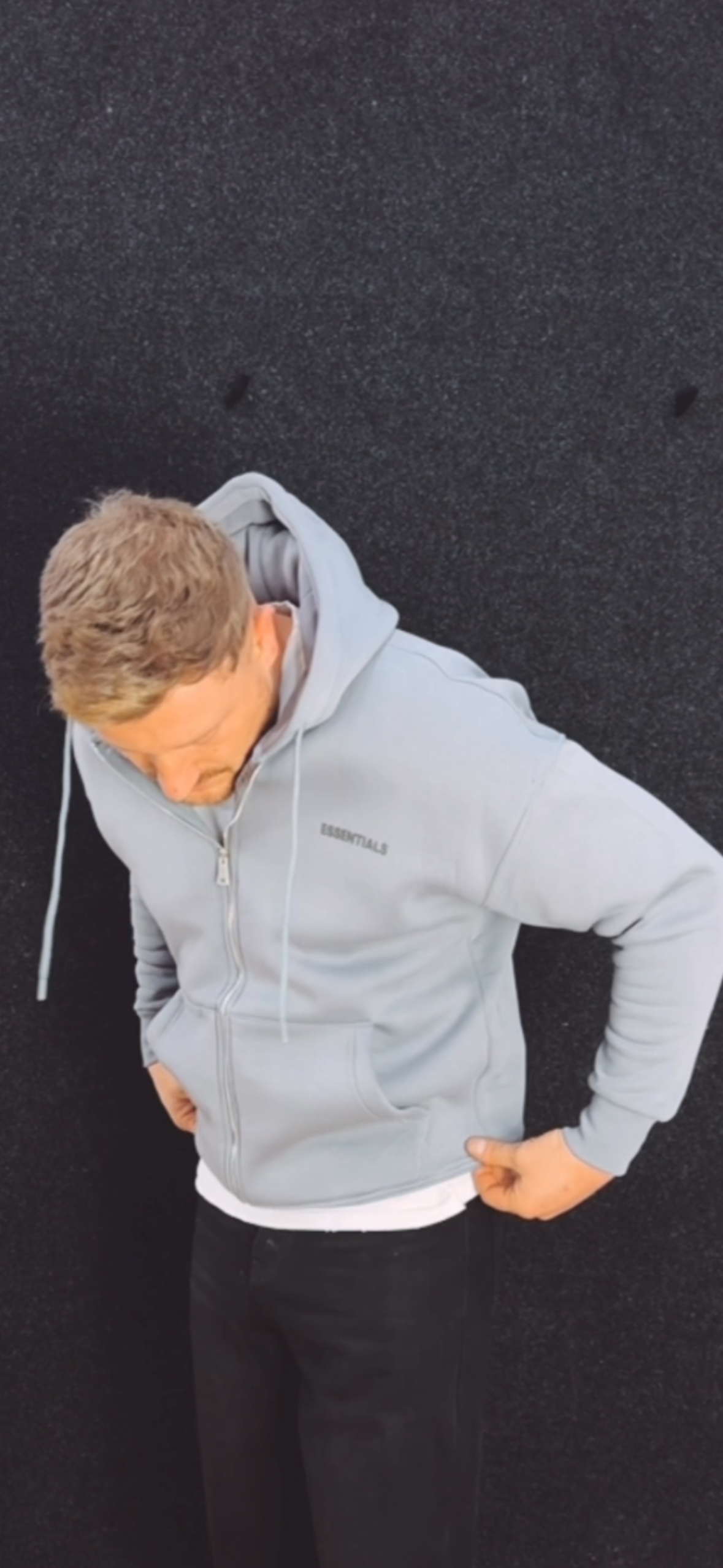 Zip Hoodie Essentials Grau