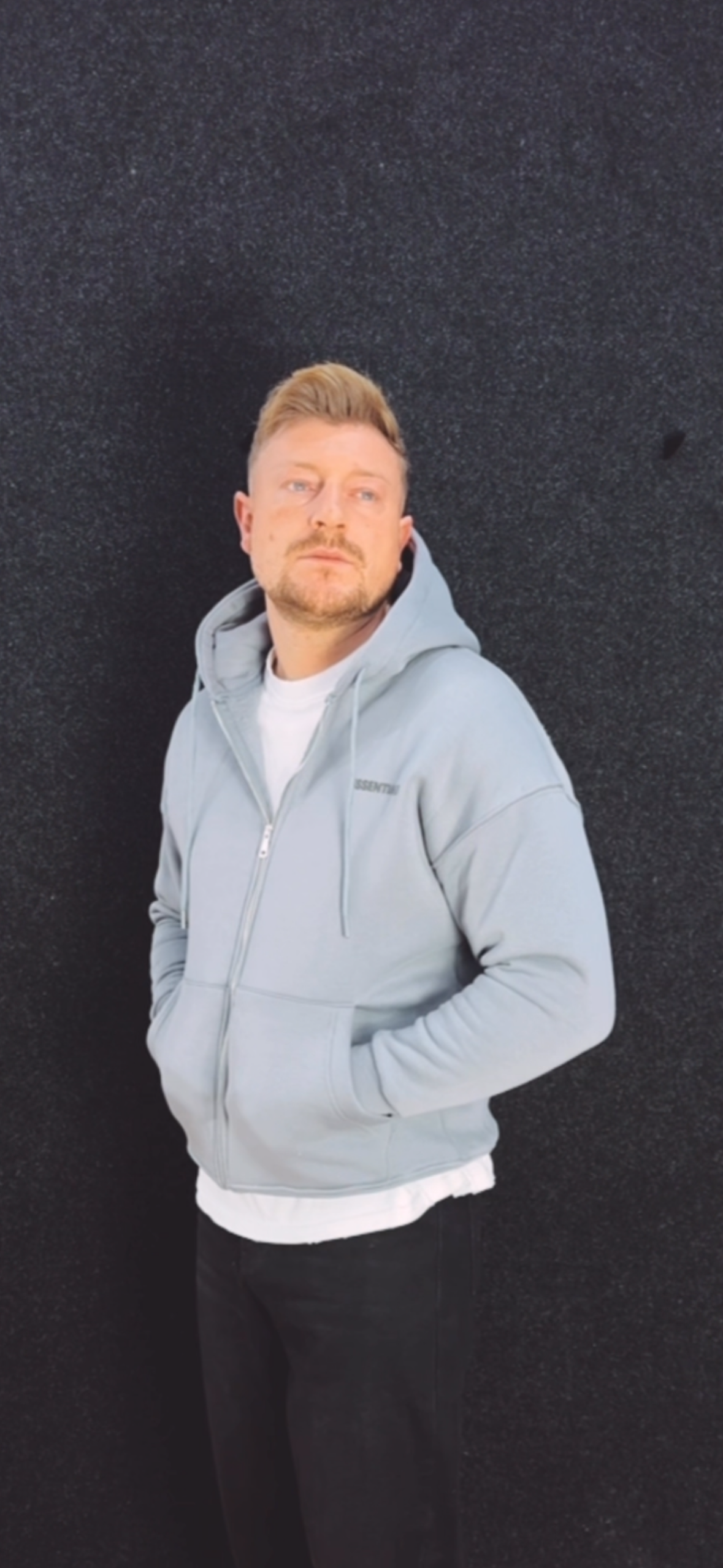 Zip Hoodie Essentials Grau