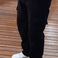 Cargo Jeans in Schwarz