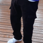 Cargo Jeans in Schwarz