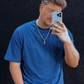 Shirt Blau Osize