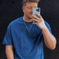 Shirt Blau Osize