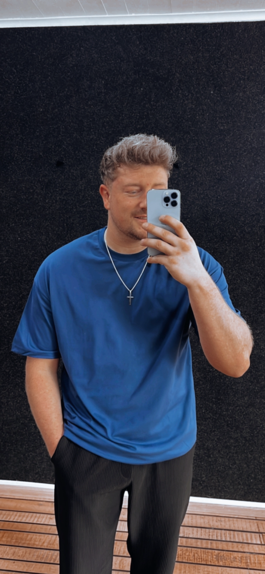 Shirt Blau Osize