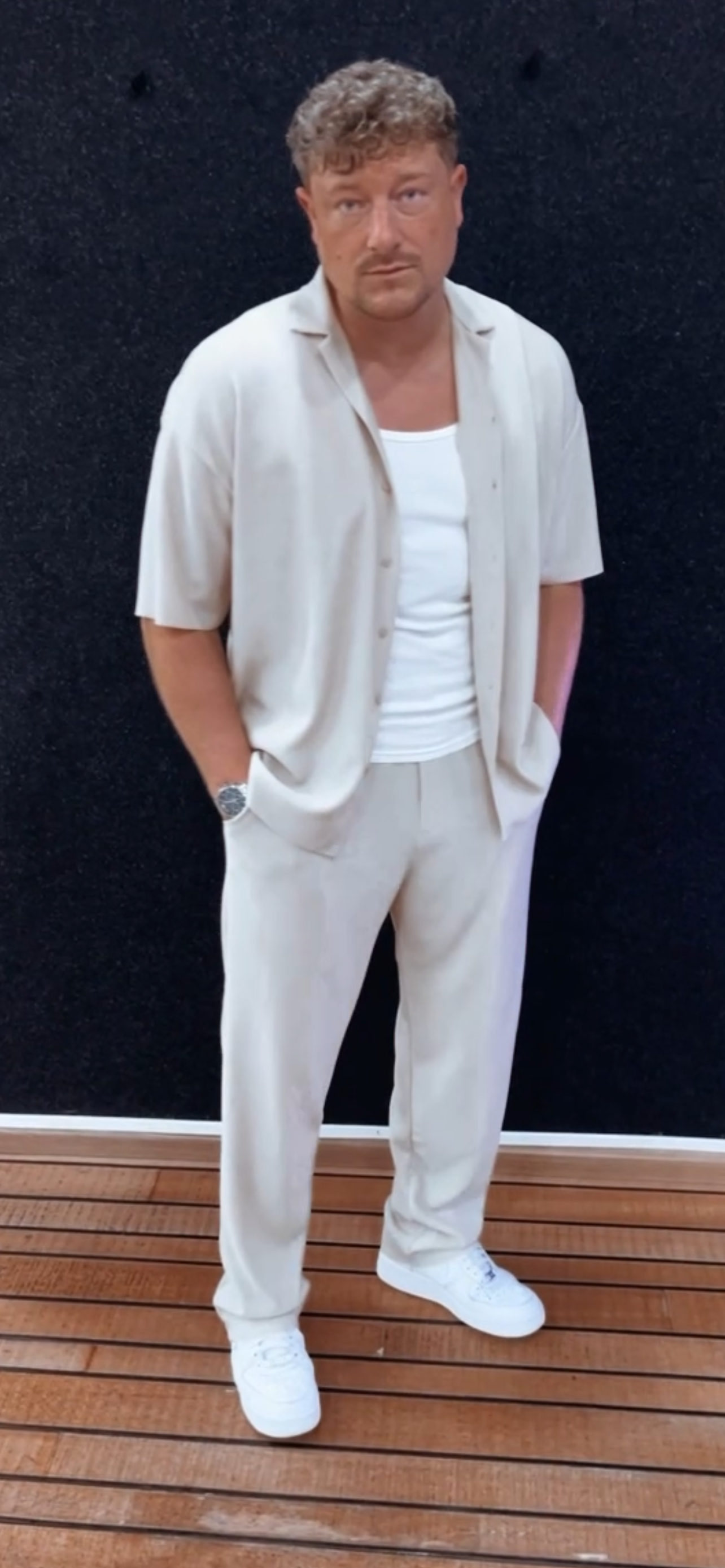 Plissee Jogger/ Pants Beige